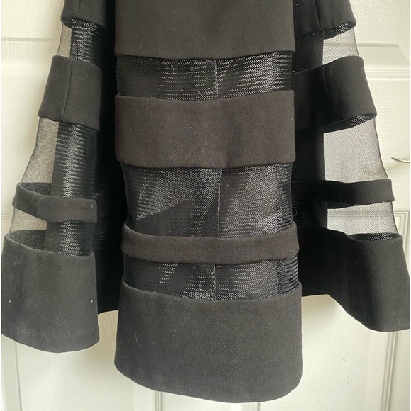 LIKE NEW Parker black mesh cutout dress small - Picture 7 of 9